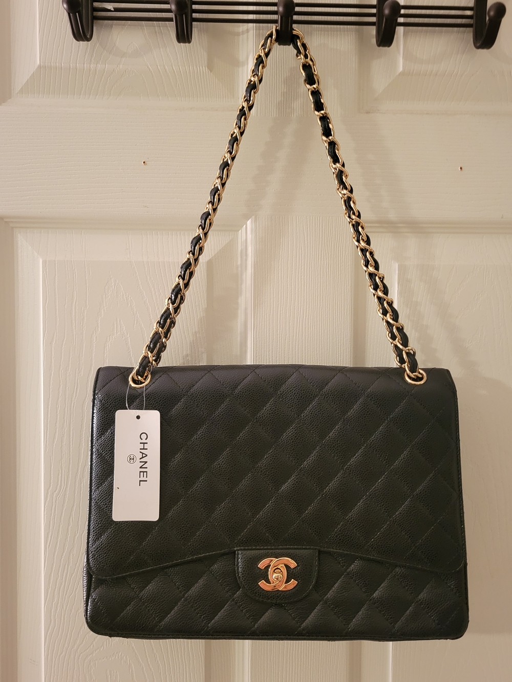 Designer Inspired Black Bag